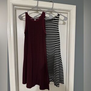 2 Old Navy Striped Dresses
